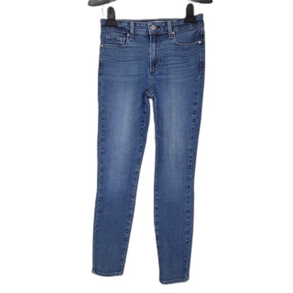 Paige Hoxton Ankle Medium Wash Skinny Jeans - Picture 1 of 4